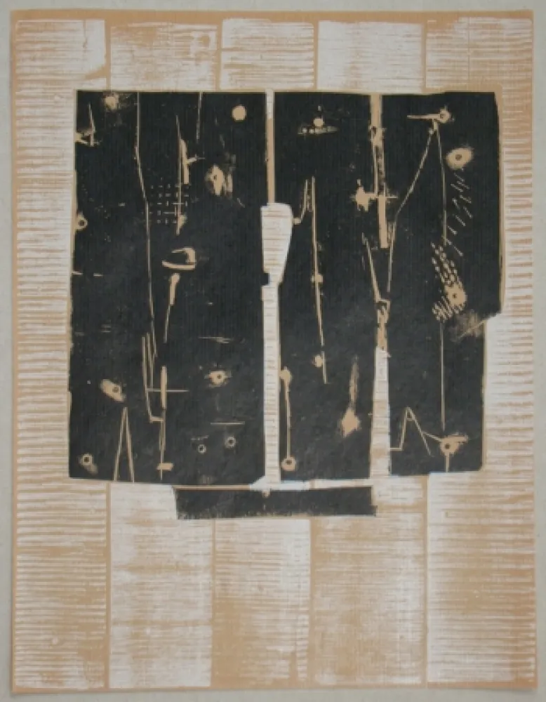 木刻 Consagra - Gravure sur bois pour XXe Siècle