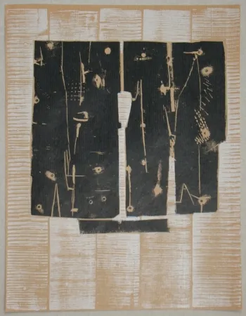 木刻 Consagra - Gravure sur bois pour XXe Siècle