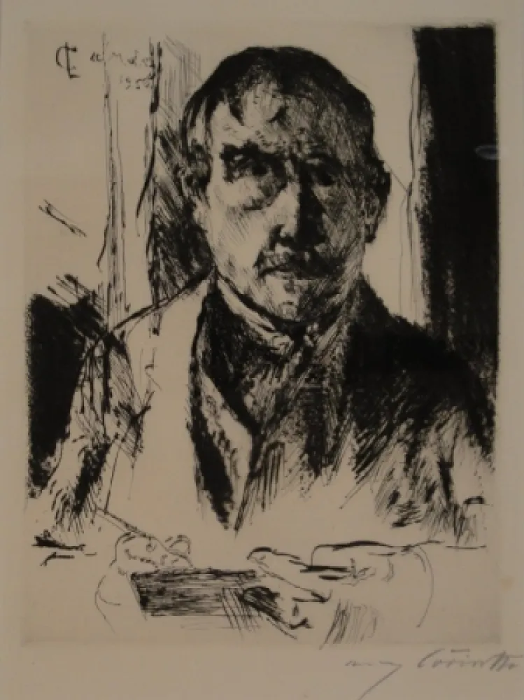 蚀刻版画 Corinth - Selbstbildnis