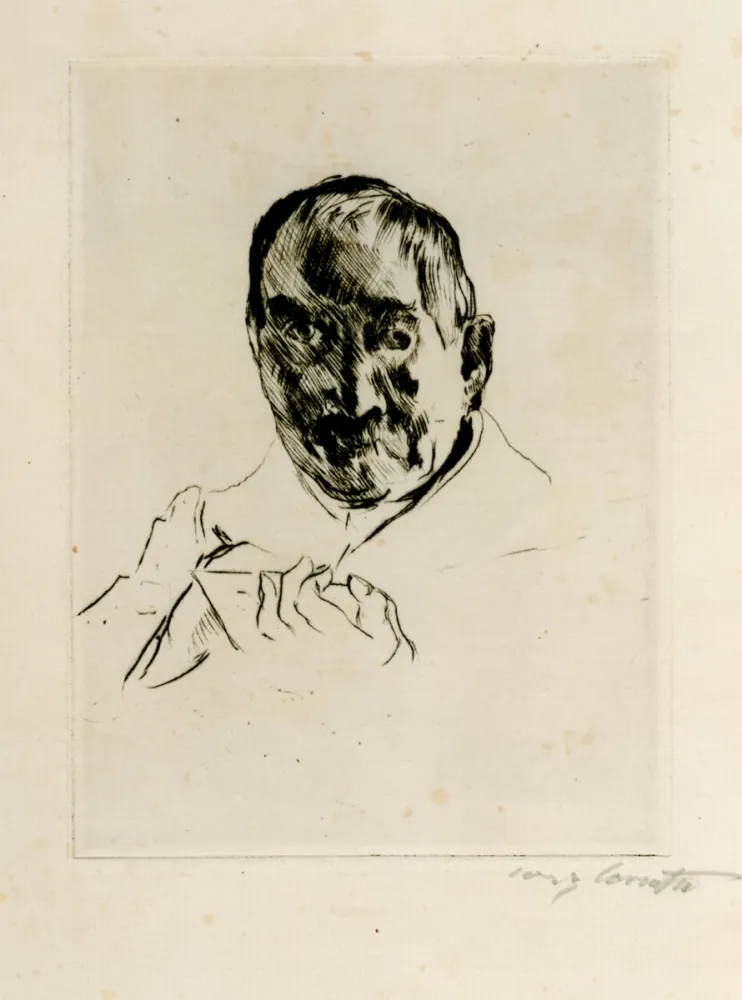 蚀刻版画 Corinth - Selbstbildnis