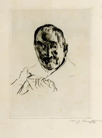 蚀刻版画 Corinth - Selbstbildnis