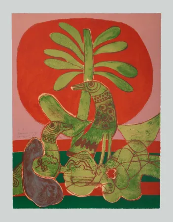 丝网印刷 Corneille - Amore rouge