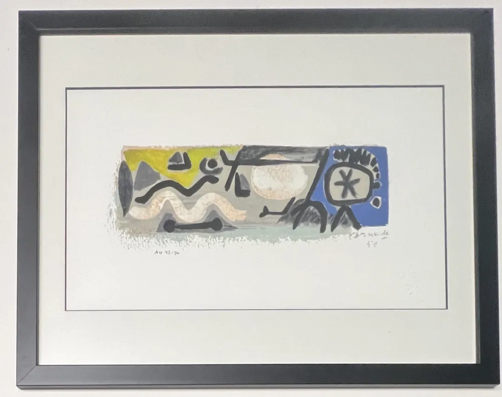 数码版画 Corneille - April in Jazz, 1951, AO 42/90, encadré 