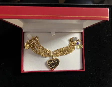 复数作品 Corneille - Bracelet signé avec charms et pampilles - 1999 - Bijou d'artiste