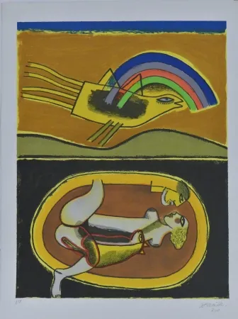 石版画 Corneille - Composition 1