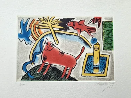 蚀刻版画 Corneille - Composizione