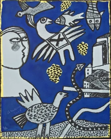 石版画 Corneille - En Puisaye