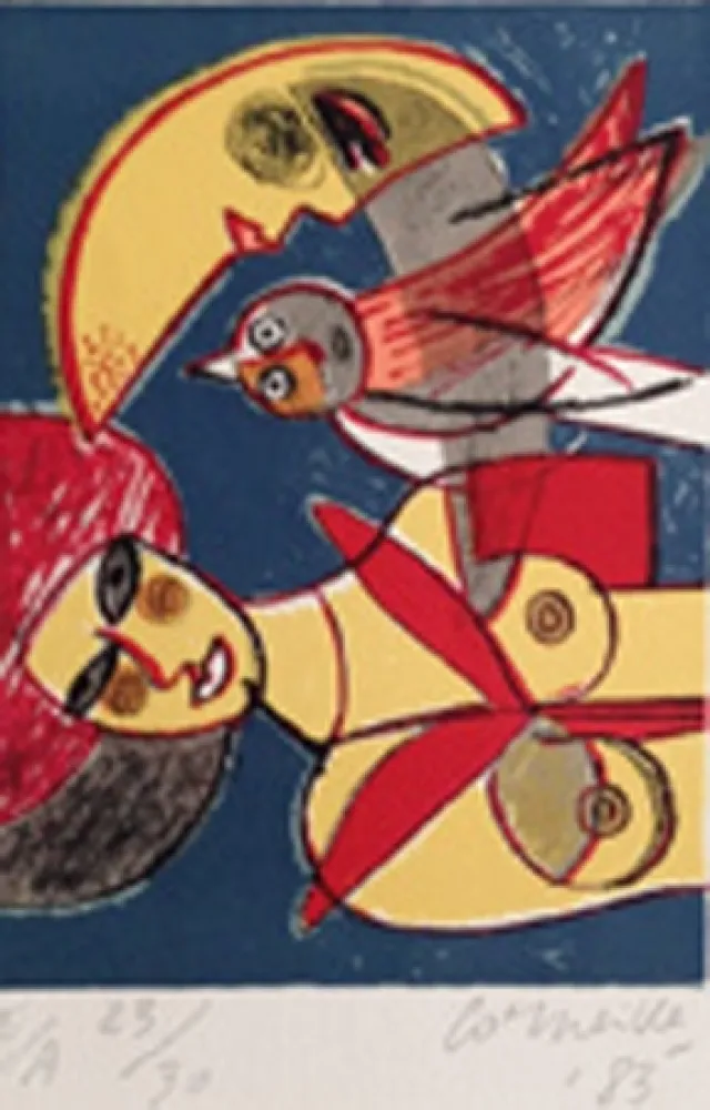 石版画 Corneille - Enchantement des jours 3