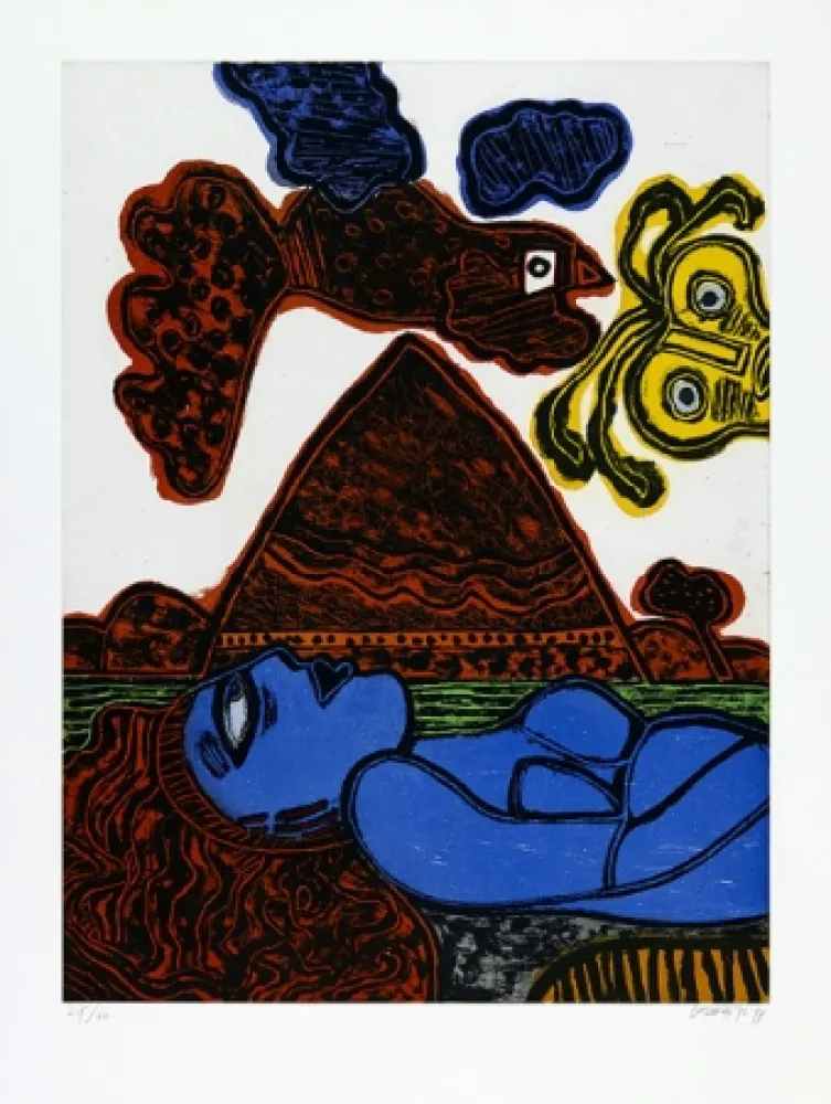 飞尘腐蚀法 Corneille - Hoggar en fête. 