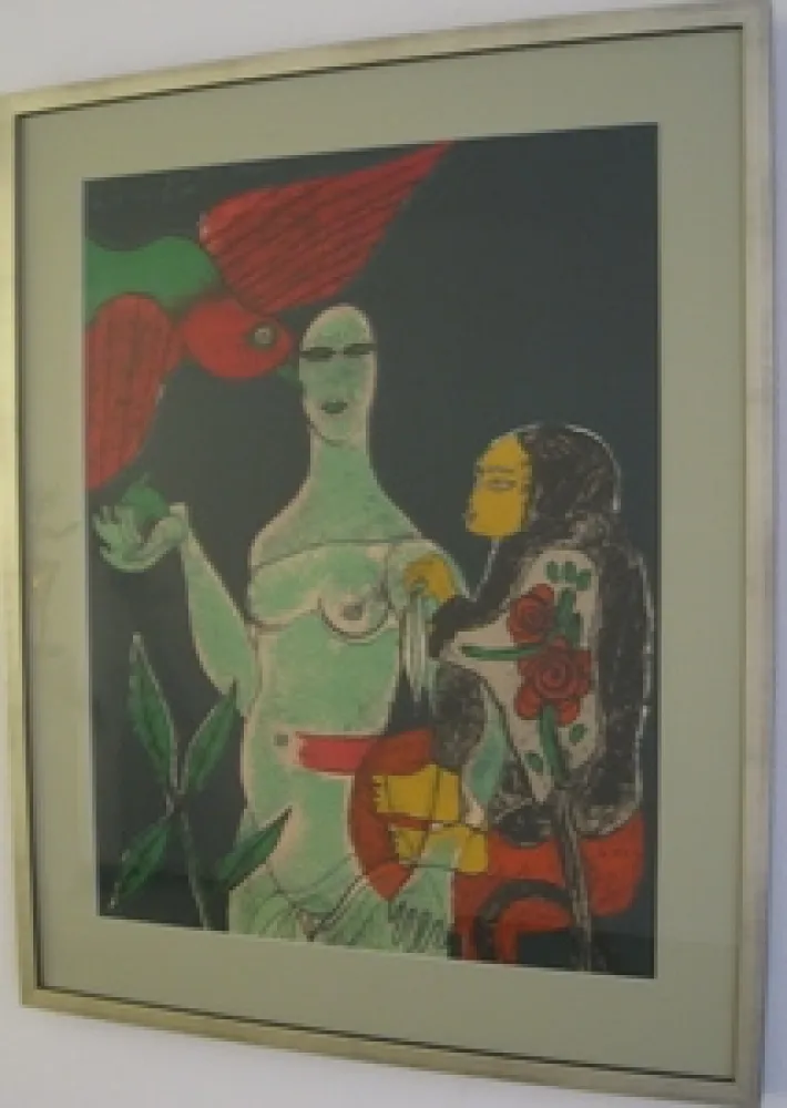 石版画 Corneille - Homage a Eric Satie