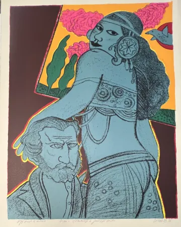 石版画 Corneille - Hommage à Giuseppe Verdi,