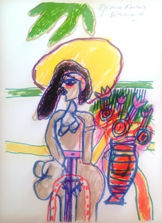 丝网印刷 Corneille - Jolie dame 