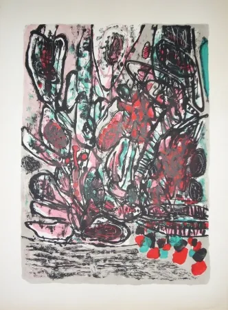 胶版印刷 Corneille - Le désert fleuri