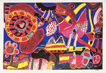 数码版画 Corneille - Le Jardin des délices 1991