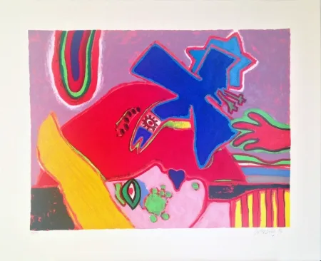 丝网印刷 Corneille - L'Oiseau attendu