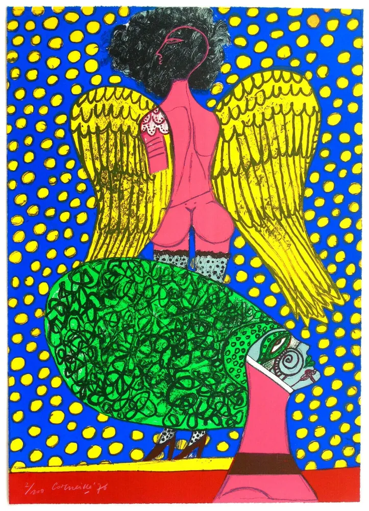 石版画 Corneille - Omaggio a Fellini