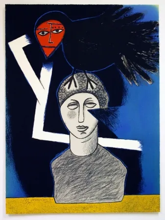 石版画 Corneille - Raven no. 1