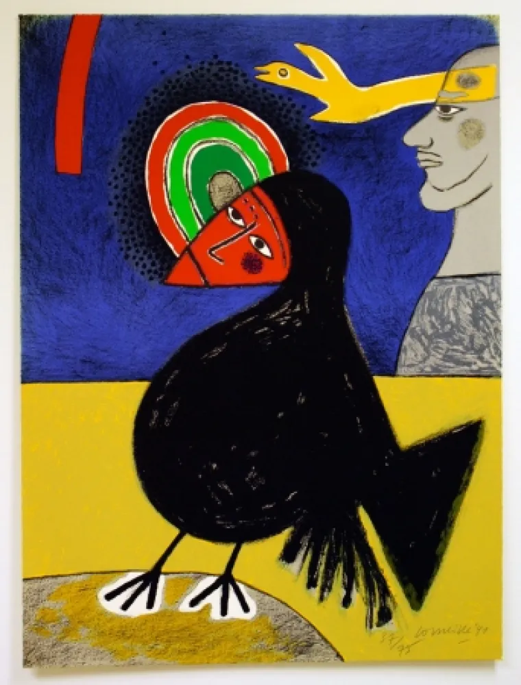 石版画 Corneille - Raven no. 3