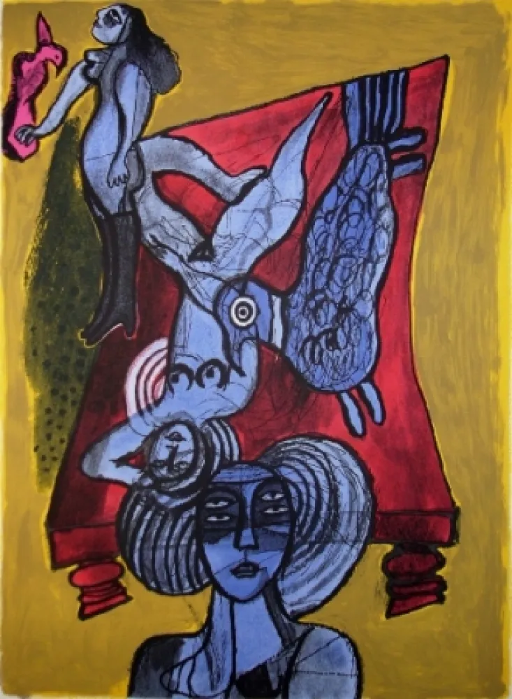 石版画 Corneille - Reveries II