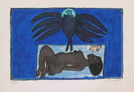 石版画 Corneille - SCENA EROTICA