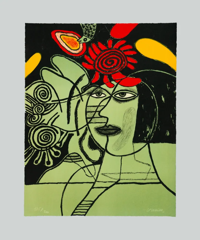 丝网印刷 Corneille - Senza titolo