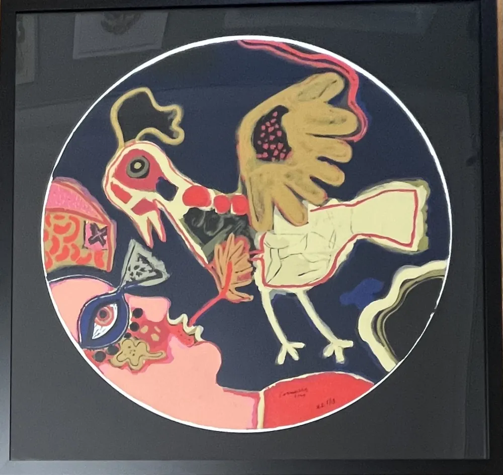 丝网印刷 Corneille - Sérigraphie L'oiseau presque déraisonnable  2009