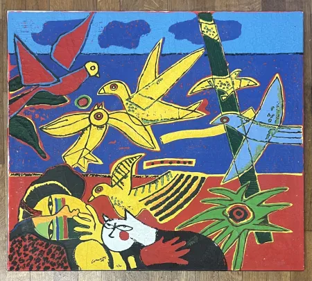 复数作品 Corneille - Terragraphie sur toile Italian Suite I - 2004