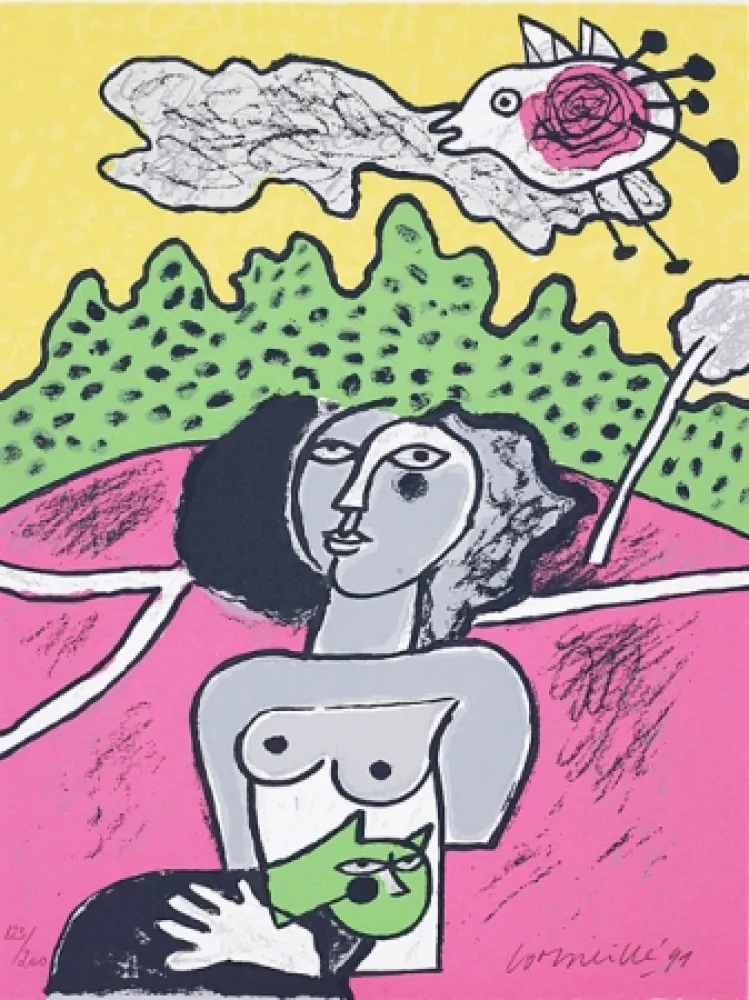 丝网印刷 Corneille - Terre habitée