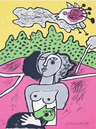 丝网印刷 Corneille - Terre habitée