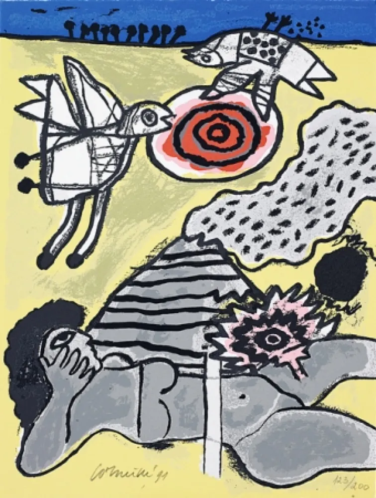 丝网印刷 Corneille - Terre habitée