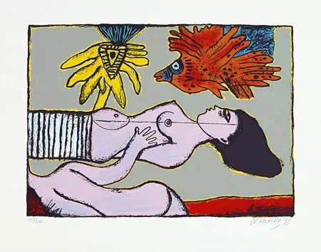 丝网印刷 Corneille - Une belle journée de l'été