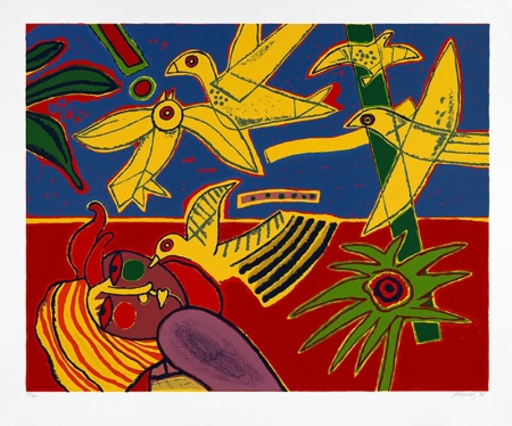 丝网印刷 Corneille - Vol d'oiseaux