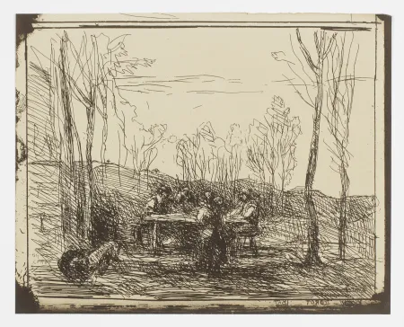 无技术 Corot - Un Déjeuner dans la Clairière (Luncheon in the Clearing)
