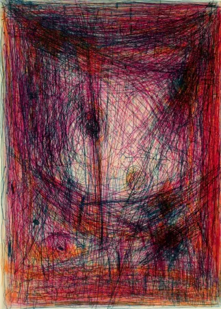 蚀刻版画 Corpora - Arbres et l'Isar à Lenggries 1