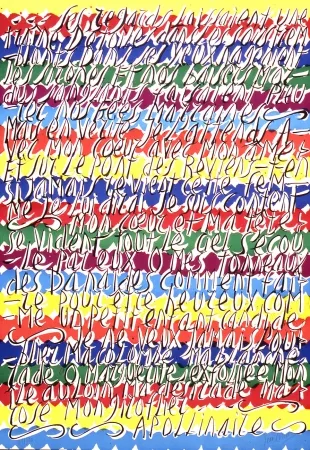 石版画 Cortot - Placard Apollinaire