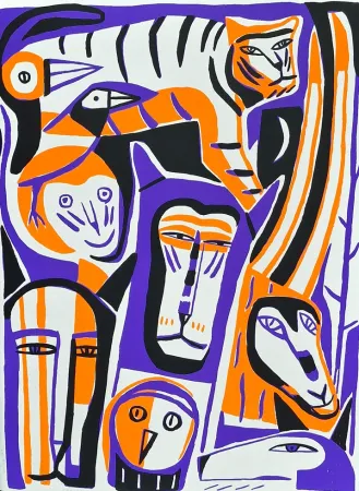 丝网印刷 Corvaisier - ASSEMBLAGE IV