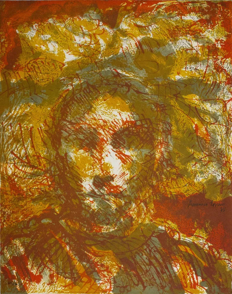 石版画 Corzas - Umbrìo por la pena