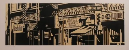 油毡版画 Cottingham - Barrera-Rosa's