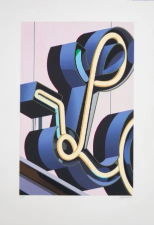 石版画 Cottingham - L (from An American Alphabet)