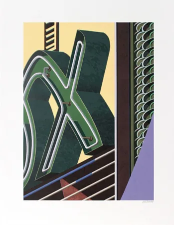 石版画 Cottingham - The Letter X