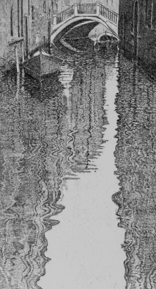 蚀刻版画 Cotugno  - Riflessi veneziani