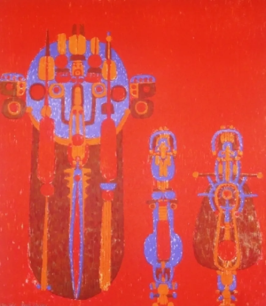 石版画 Courtin - Conjonction des sexes