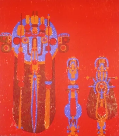 石版画 Courtin - Conjonction des sexes