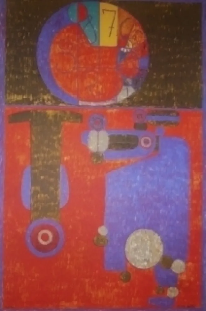 石版画 Courtin - Imbecile heureux