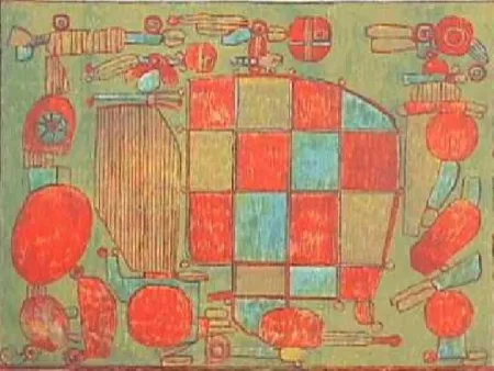 石版画 Courtin - Parent du coté gauche 