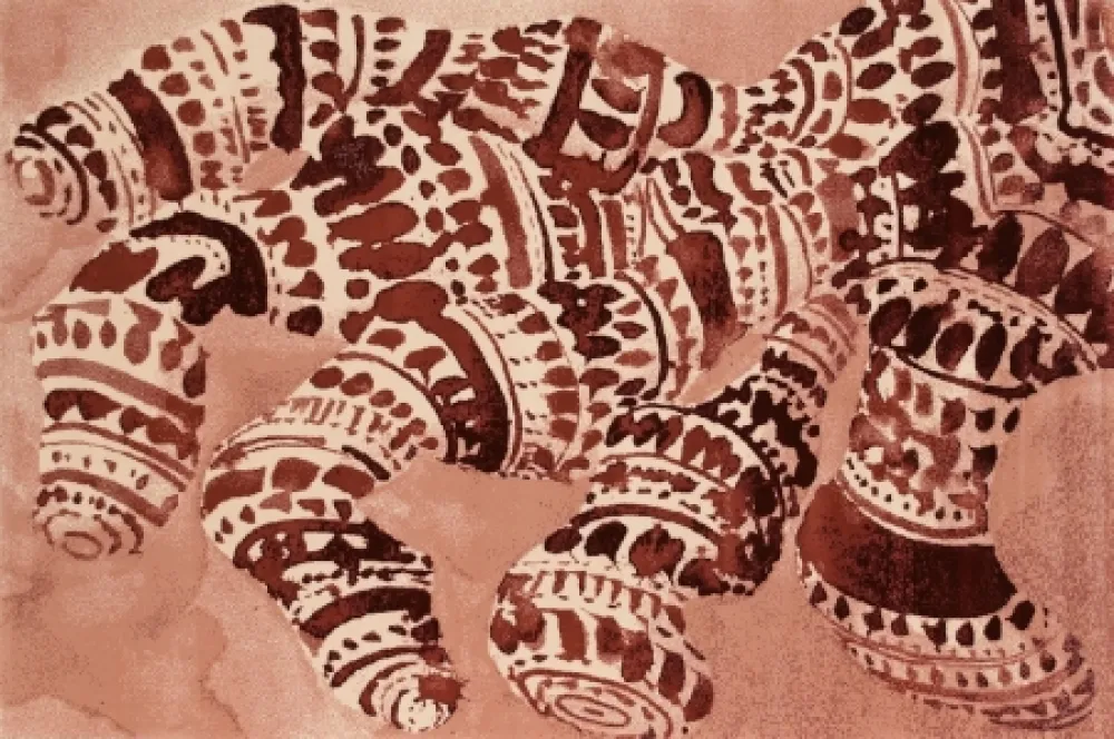 复数作品 Cragg - From Code (Red)