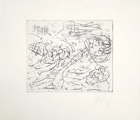 版画 Cragg - Wüste 