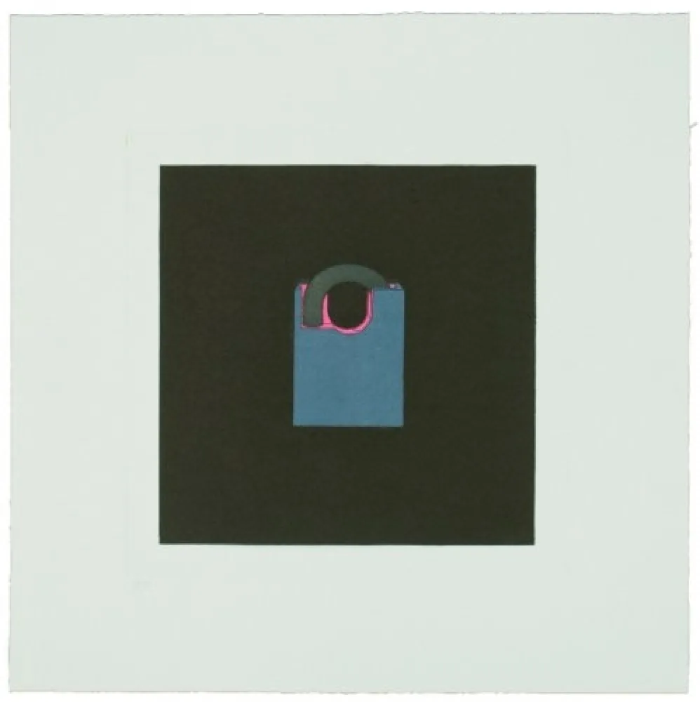 版画 Craig-Martin - The Catalan suite I - Padlock