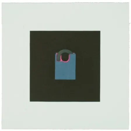 版画 Craig-Martin - The Catalan suite I - Padlock