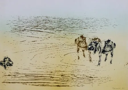 石版画 Cremonini - DESERT